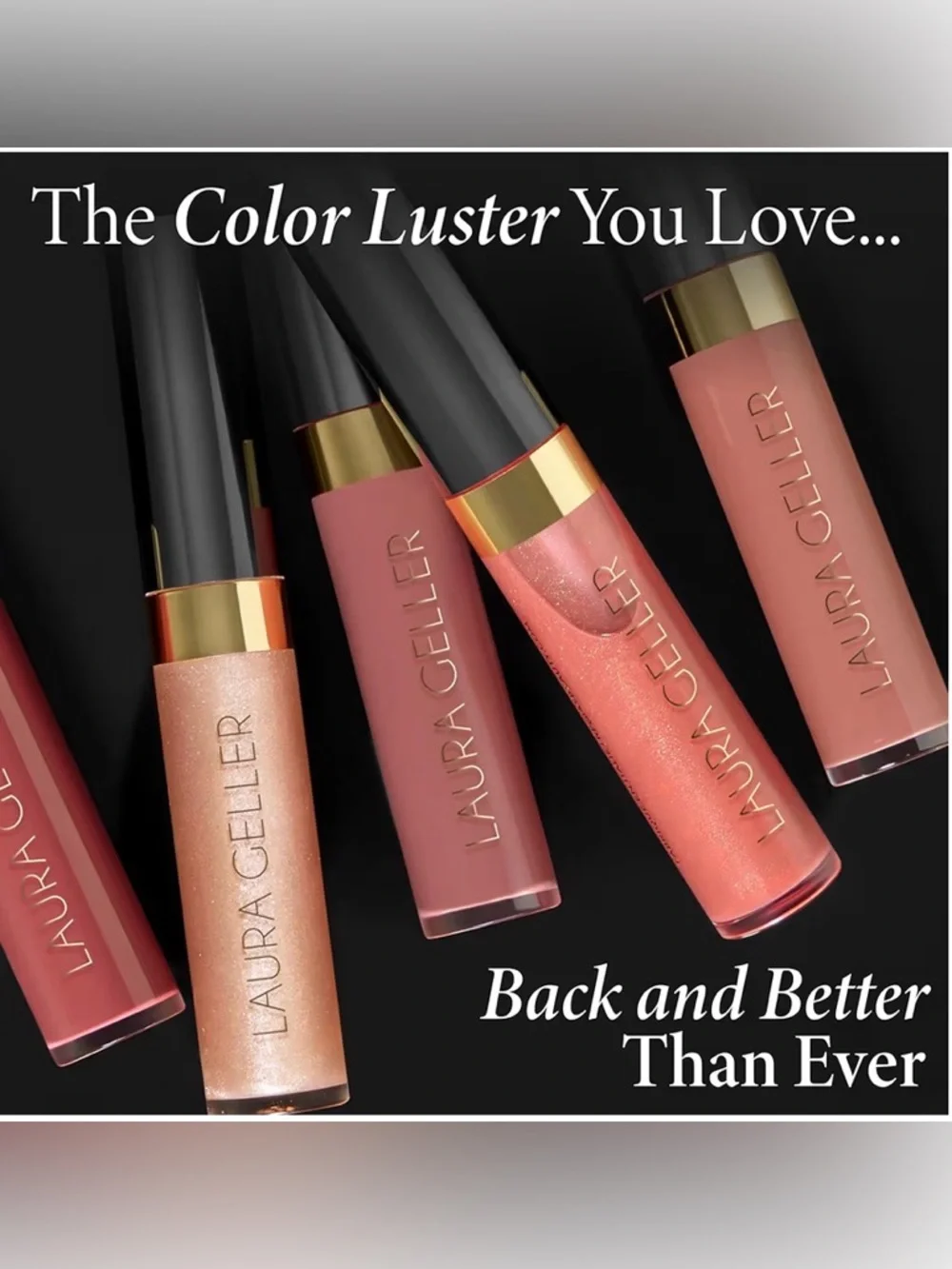 Laura Geller Lip Gloss in Peach, Coral and Rose